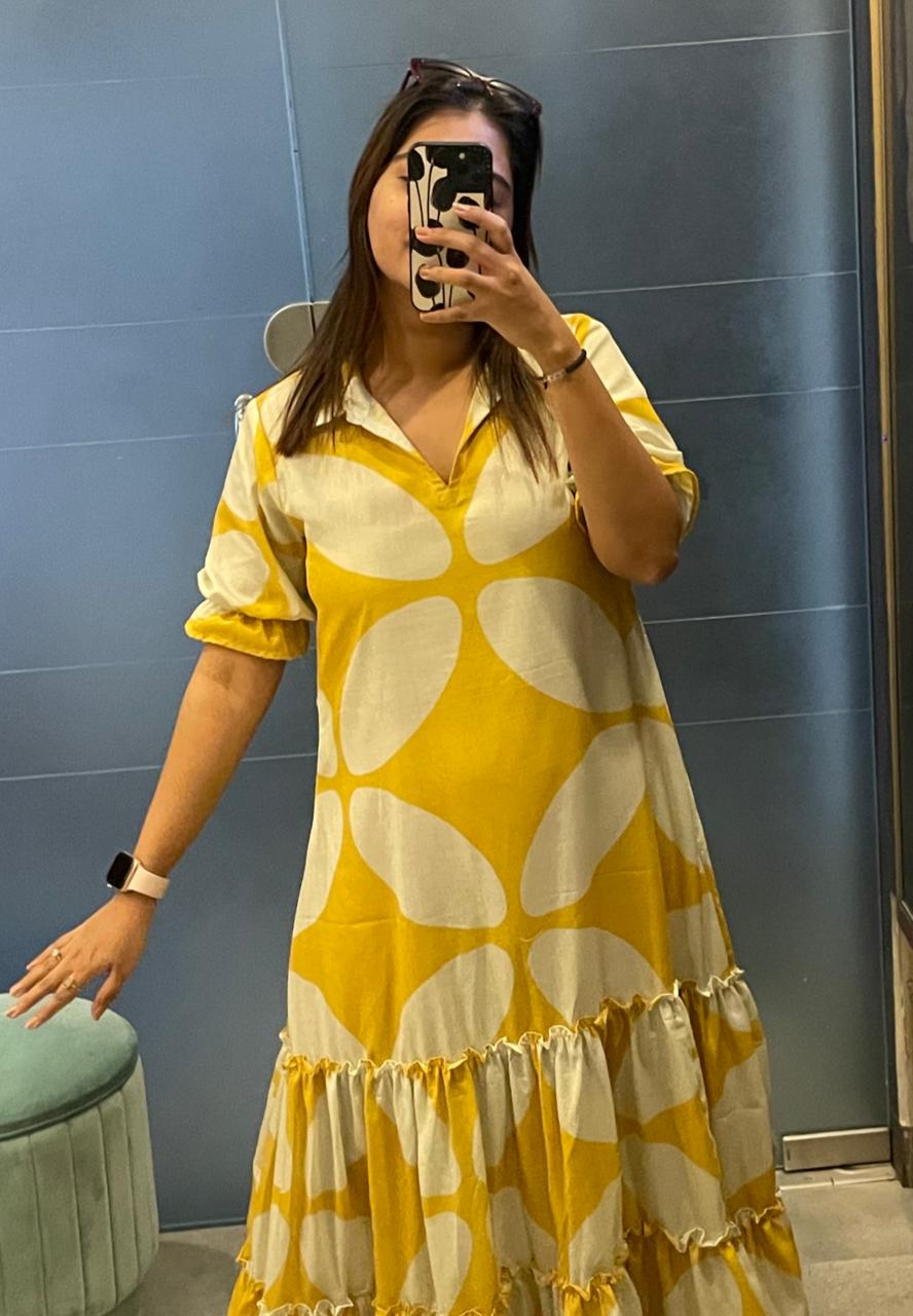 Sunshine frill dress