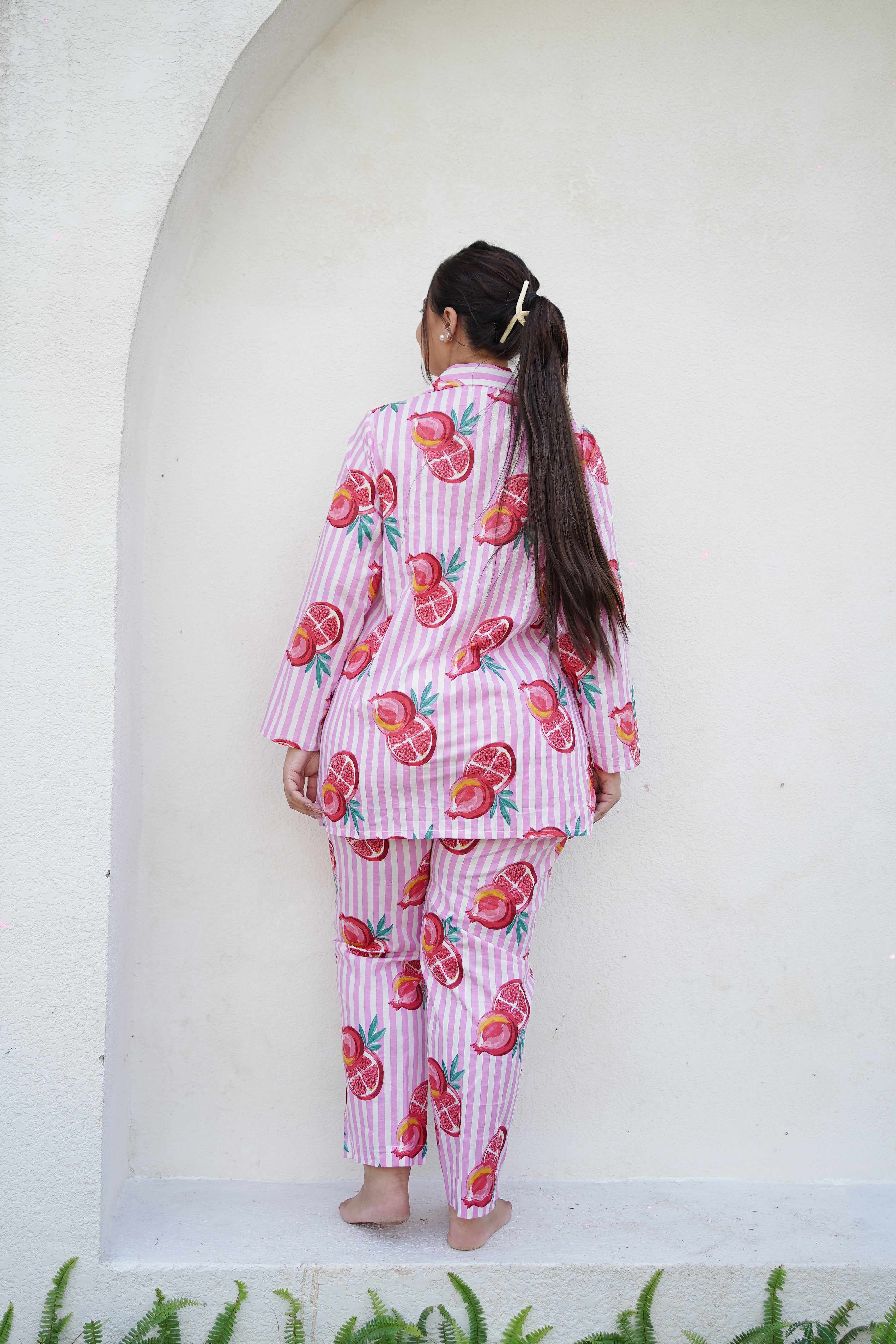 Rosy Pomegranate Pyjama Set